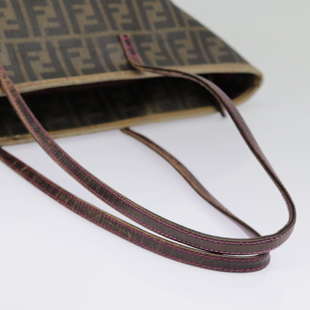 FENDI Zucca Canvas Tote Bag Brown Gold78561