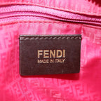 FENDI Zucca Canvas Tote Bag Brown Black gold78563