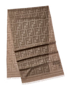 FENDI FF Logo Wool Scarf
