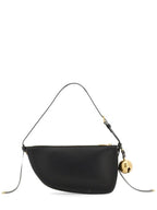 Burberry Shield Leather Small Shoulder Bag Black