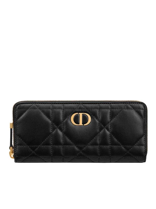 Miss Caro Voyageur Slim Long Wallet Black Dior