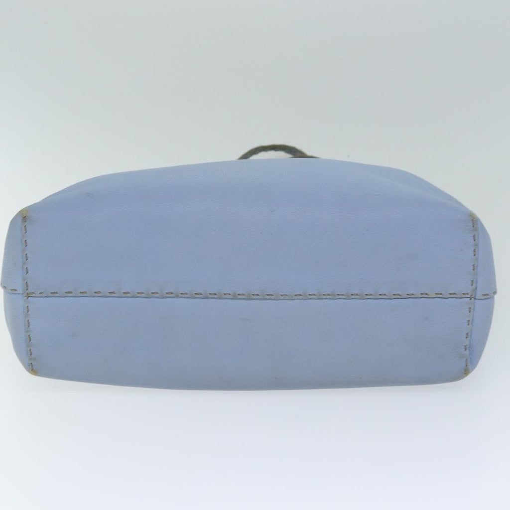 FENDI Celeria Tote Bag Leather Blue78824