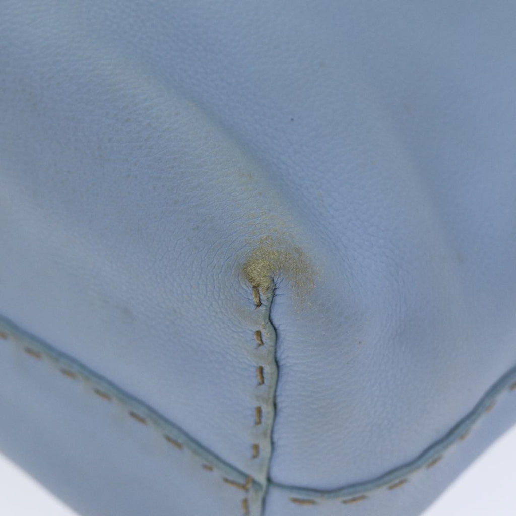 FENDI Celeria Tote Bag Leather Blue78824