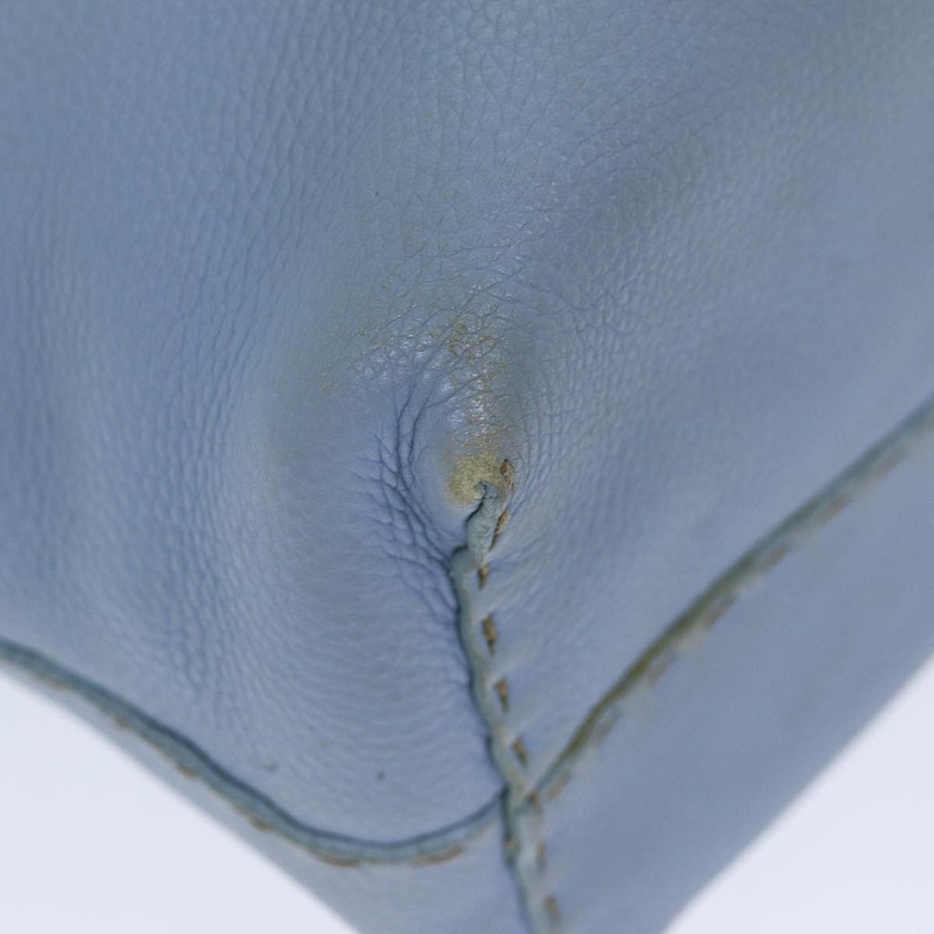 FENDI Celeria Tote Bag Leather Blue78824