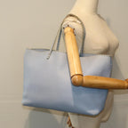 FENDI Celeria Tote Bag Leather Blue78824