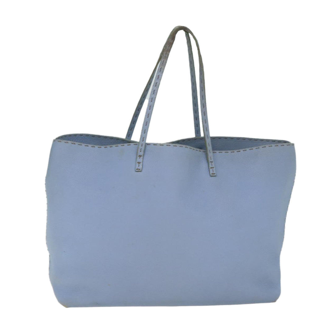 FENDI Celeria Tote Bag Leather Blue78824
