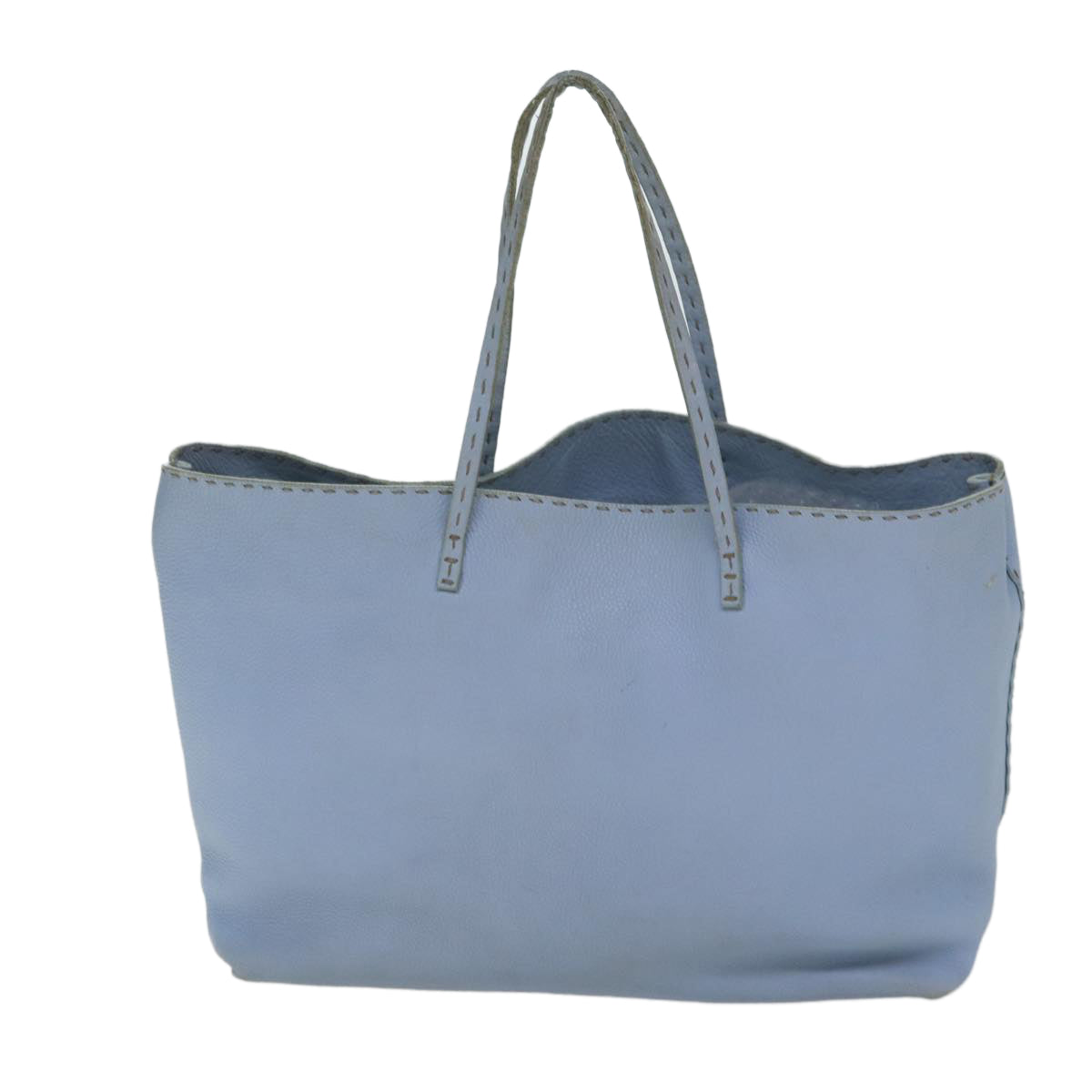 FENDI Celeria Tote Bag Leather Blue78824