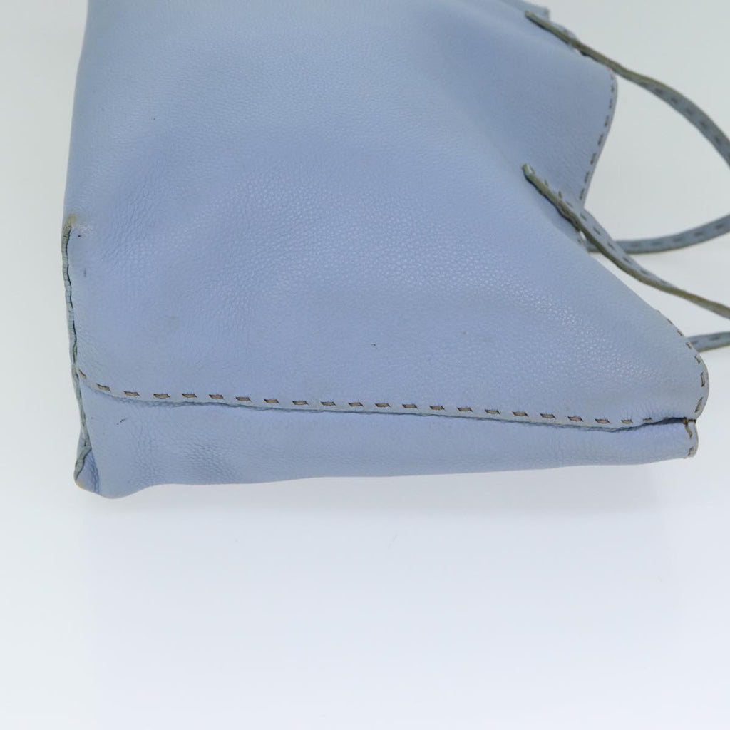 FENDI Celeria Tote Bag Leather Blue78824