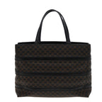 CELINE Macadam Canvas Tote Bag PVC Black Auth 78829