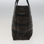 CELINE Macadam Canvas Tote Bag PVC Black Auth 78829