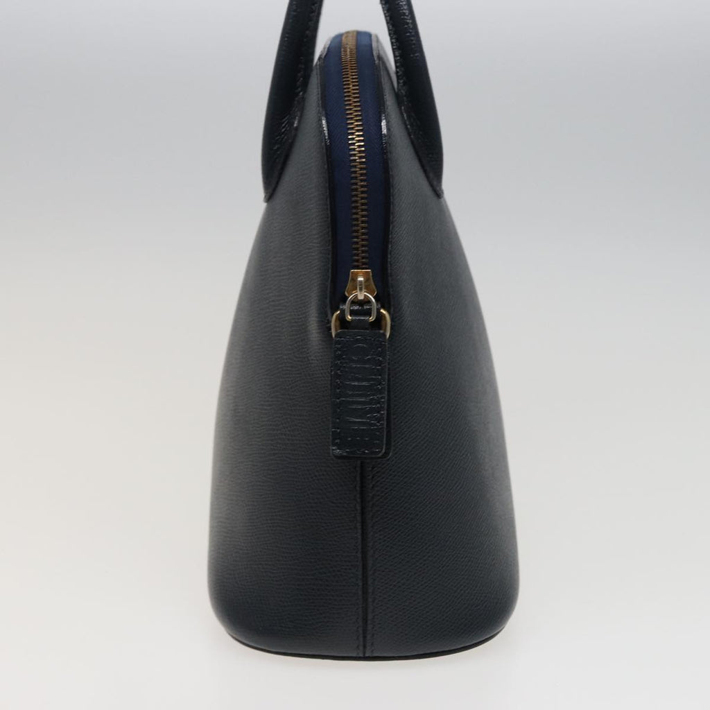 CELINE Hand Bag Leather Navy  78830