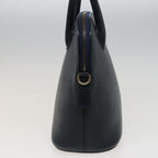 CELINE Hand Bag Leather Navy  78830