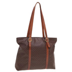 CELINE Macadam Canvas Tote Bag PVC Brown  78833