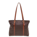 CELINE Macadam Canvas Tote Bag PVC Brown  78833