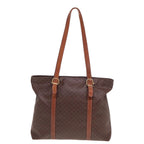 CELINE Macadam Canvas Tote Bag PVC Brown  78833
