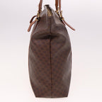 CELINE Macadam Canvas Tote Bag PVC Brown  78833
