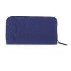 Fendi Zipped Wallet in Blue Leather