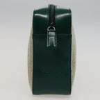 PRADA Shoulder Bag Canvas Leather Green 78960