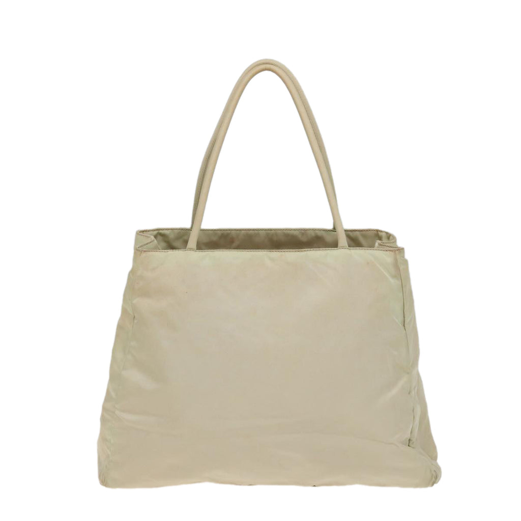 PRADA Hand Bag Nylon White 78963