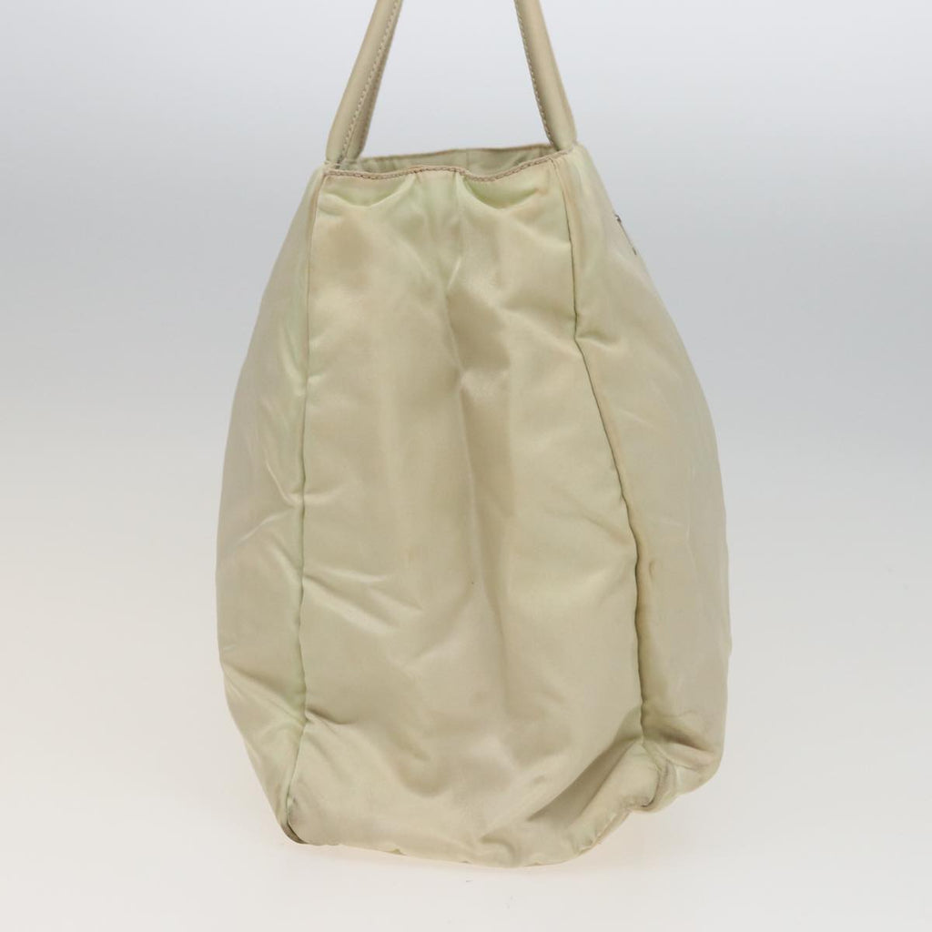 PRADA Hand Bag Nylon White 78963