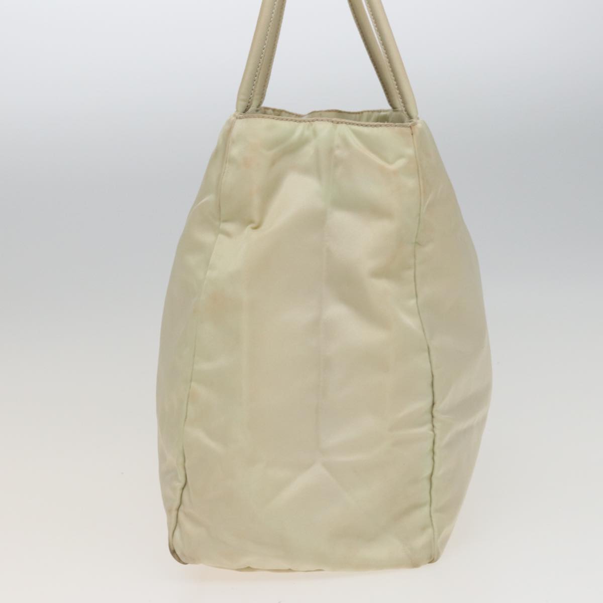PRADA Hand Bag Nylon White 78963