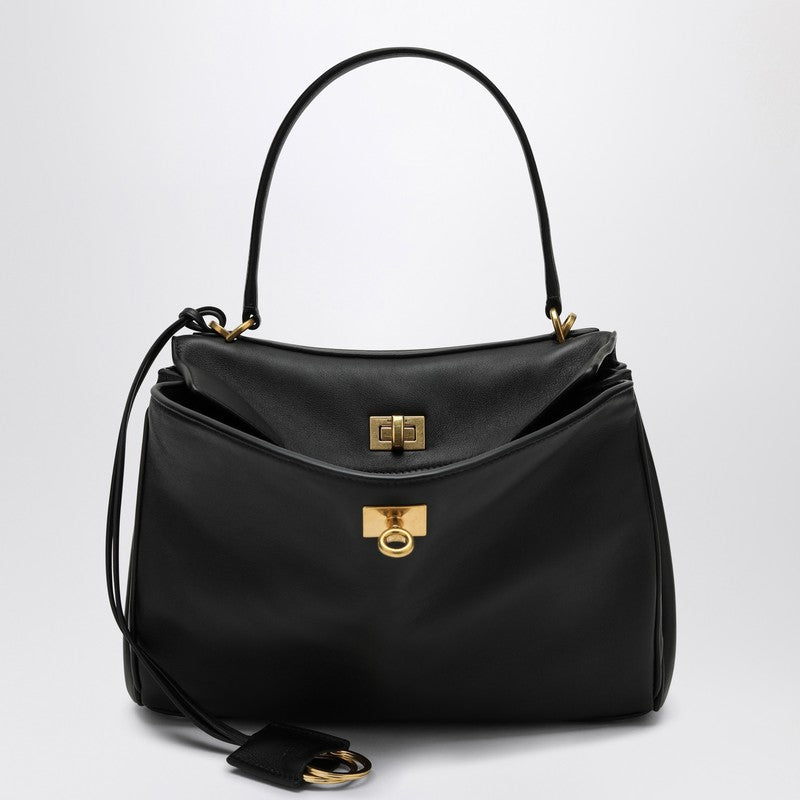 Balenciaga Smooth Black Calfskin Small Rodeo Bag Women
