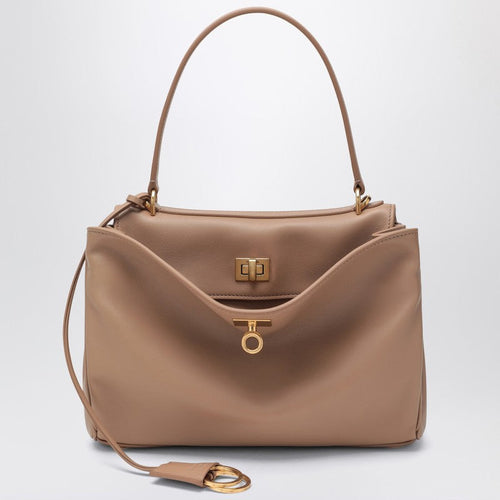 Balenciaga Small Rodeo Bag In Milk-Coloured Smooth Leather Women