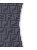 Fendi FF motif sleeveless midi dress blue