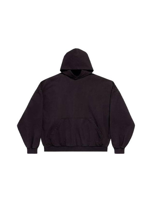 Balenciaga sample sticker round hood oversized black