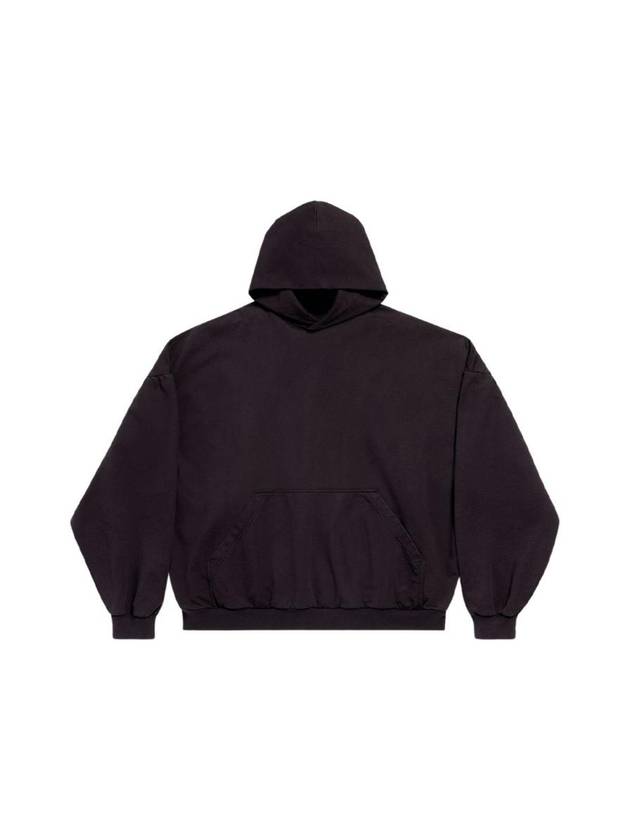 Balenciaga sample sticker round hood oversized black