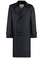 Burberry Belted Long Trench Coat Black