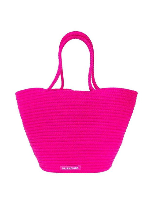 Balenciaga Ibiza large basket tote bag pink