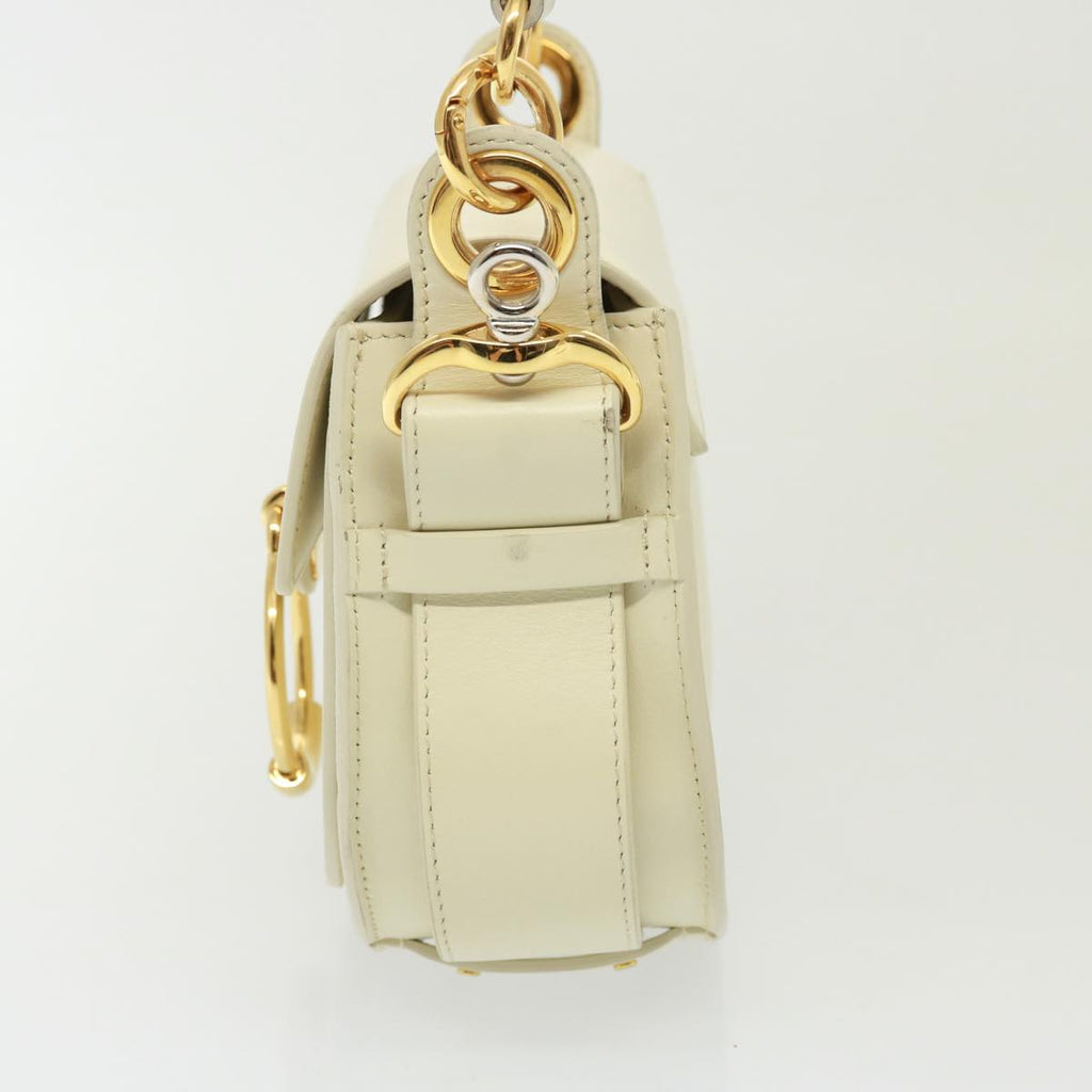 Chloe Tess Shoulder Bag Leather 2way White 79105
