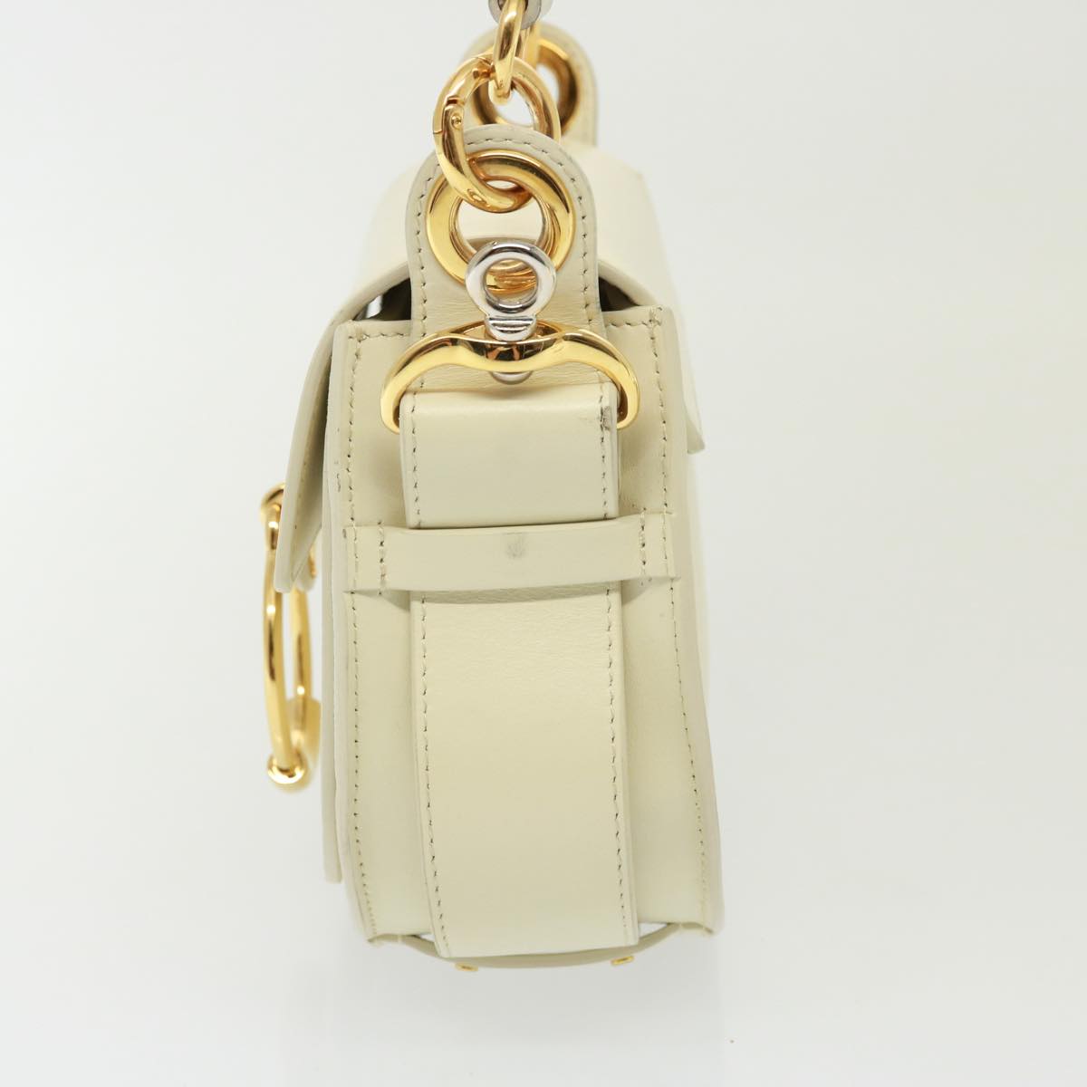 Chloe Tess Shoulder Bag Leather 2way White 79105