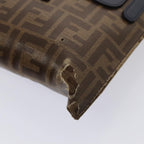 FENDI Zucca Canvas FILA Collaboration Shoulder Bag Brown Black79110