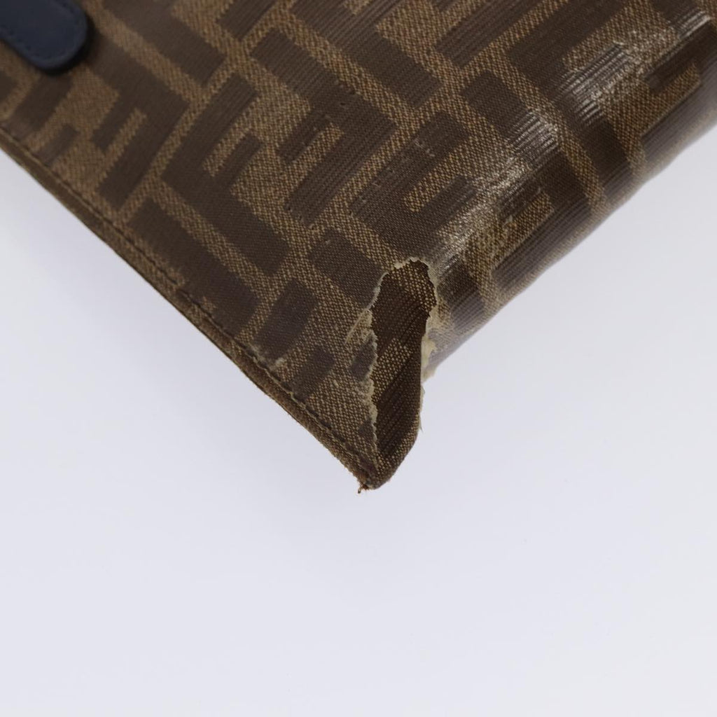 FENDI Zucca Canvas FILA Collaboration Shoulder Bag Brown Black79110