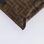 FENDI Zucca Canvas FILA Collaboration Shoulder Bag Brown Black79110