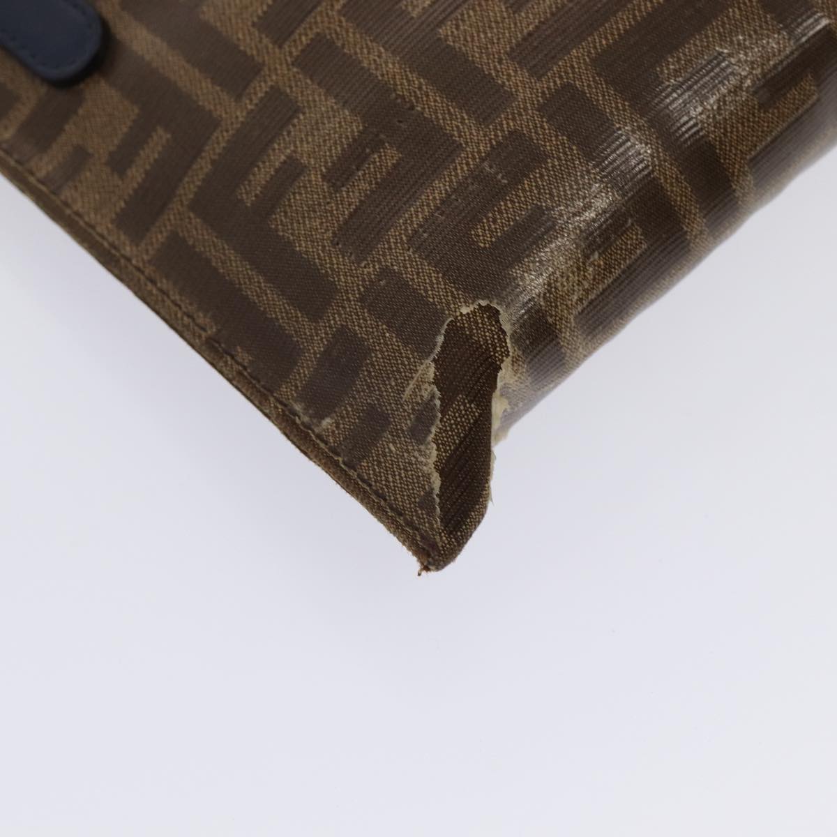 FENDI Zucca Canvas FILA Collaboration Shoulder Bag Brown Black79110