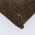 FENDI Zucca Canvas FILA Collaboration Shoulder Bag Brown Black79110
