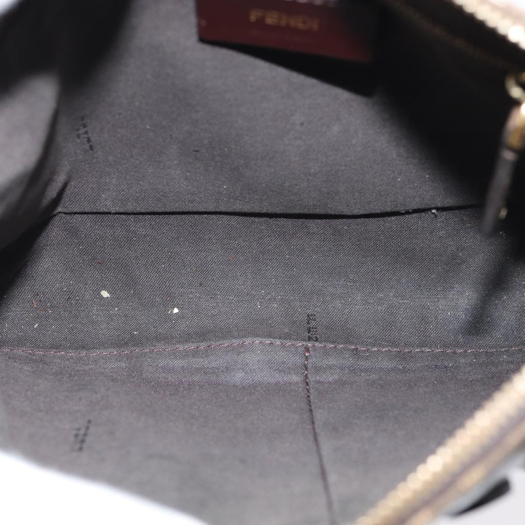 FENDI Zucca Canvas FILA Collaboration Shoulder Bag Brown Black79110