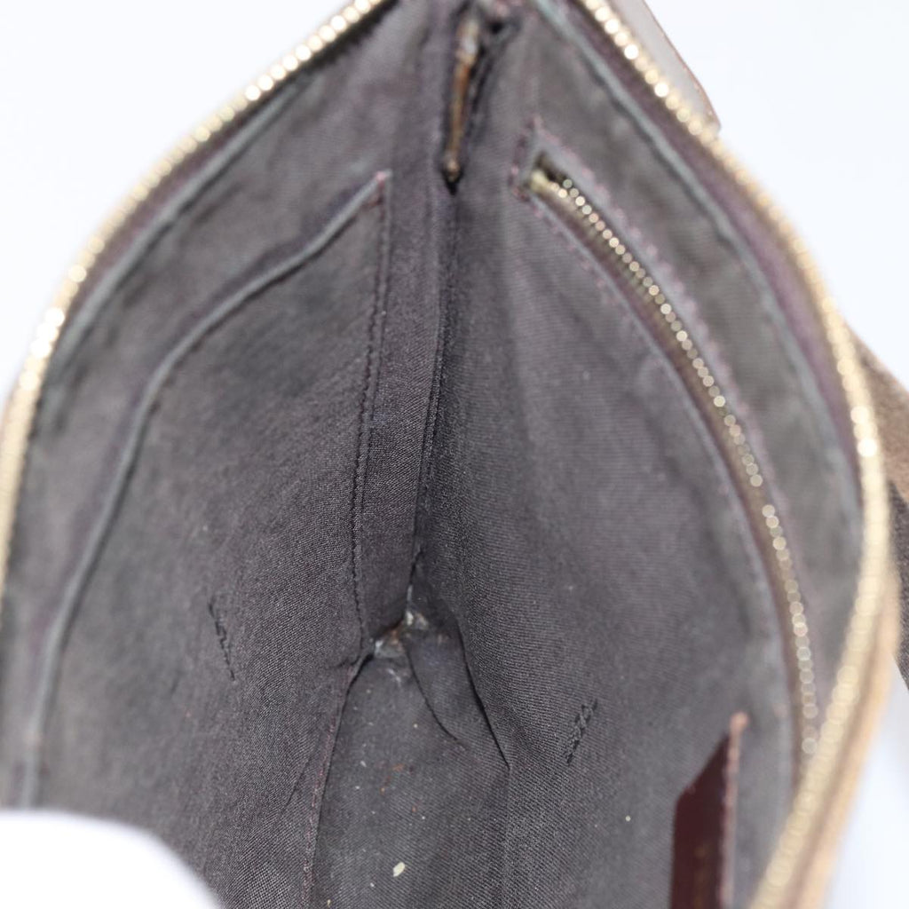 FENDI Zucca Canvas FILA Collaboration Shoulder Bag Brown Black79110