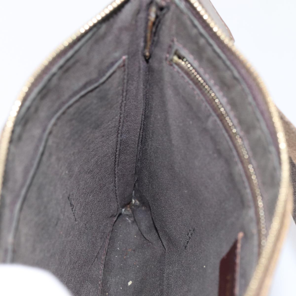 FENDI Zucca Canvas FILA Collaboration Shoulder Bag Brown Black79110