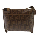 FENDI Zucca Canvas FILA Collaboration Shoulder Bag Brown Black79110