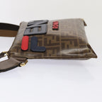 FENDI Zucca Canvas FILA Collaboration Shoulder Bag Brown Black79110