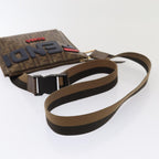 FENDI Zucca Canvas FILA Collaboration Shoulder Bag Brown Black79110