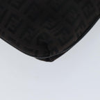 FENDI Zucchino Canvas Shoulder Bag Black79112