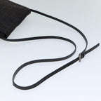 FENDI Zucchino Canvas Shoulder Bag Black79112
