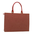 FENDI Zucchino Canvas Hand Bag Red79113
