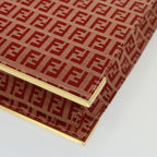 FENDI Zucchino Canvas Hand Bag Red79113