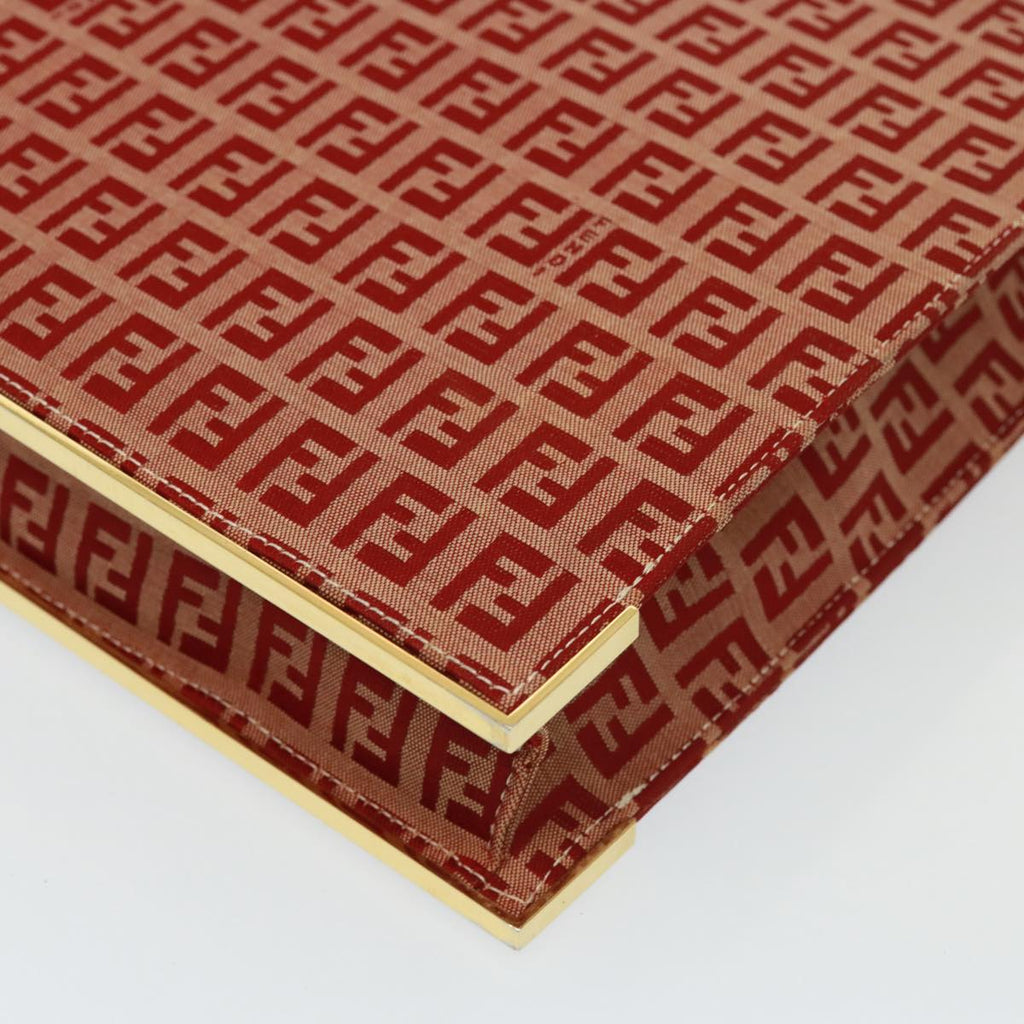 FENDI Zucchino Canvas Hand Bag Red79113